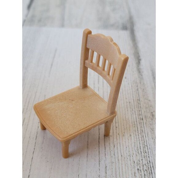 Mini wooden kitchen chair Furniture doll accessory toy figure - Picture 2 of 4